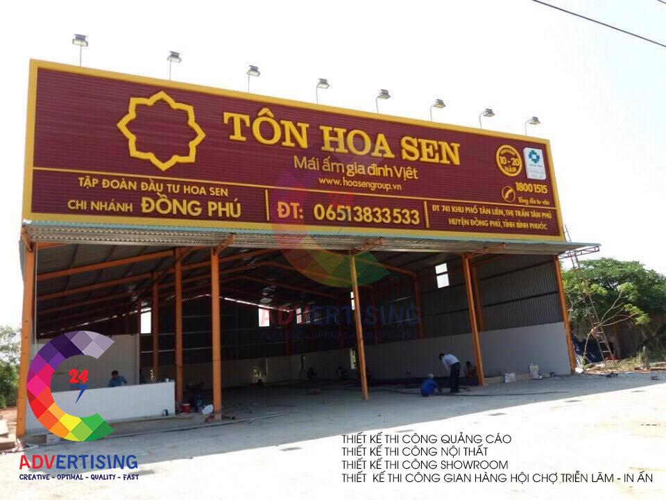 làm bảng hiệu tole đơn giản