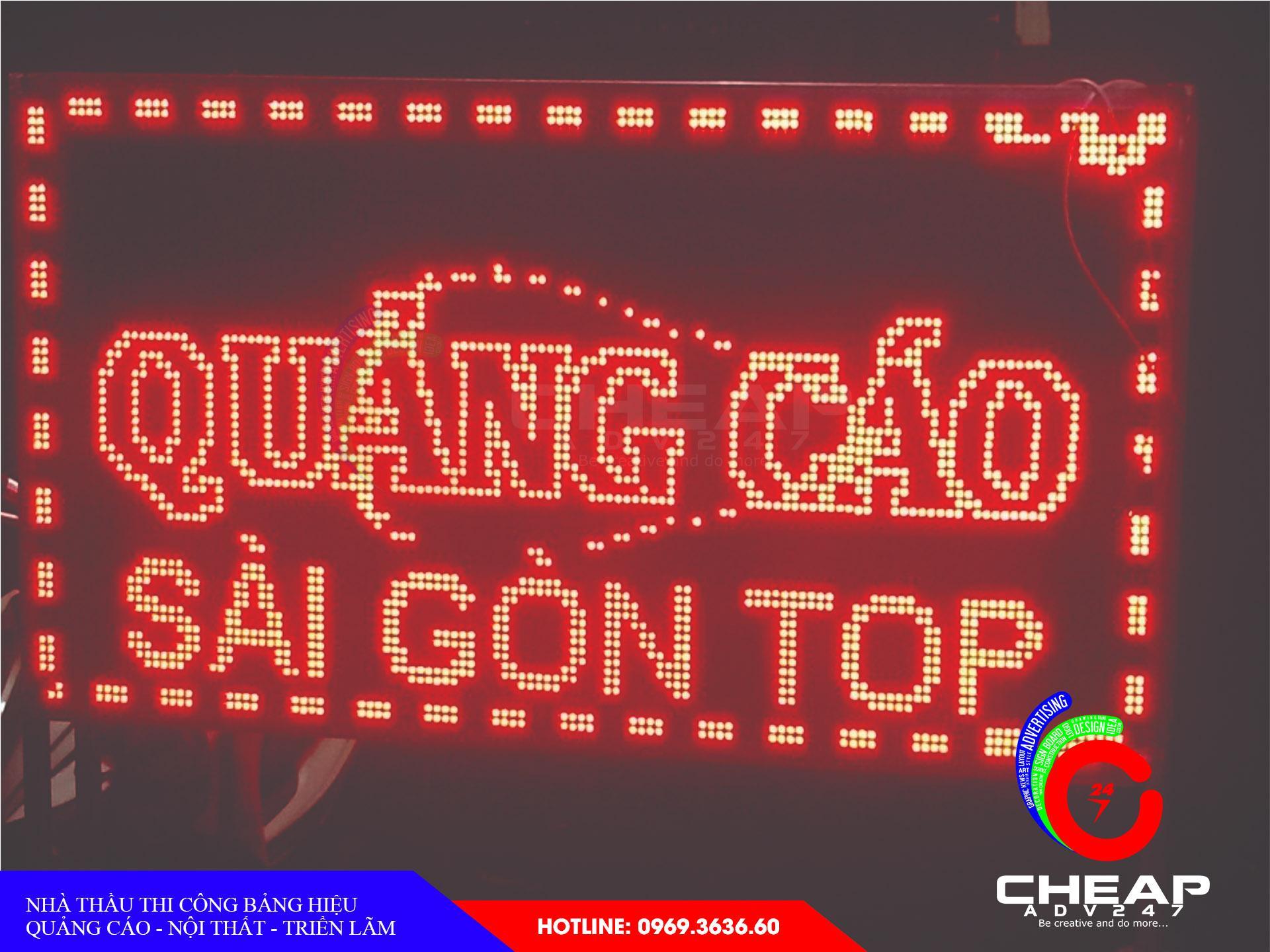 Làm bảng hiệu tại quận thủ đức bằng led ma trận tại cheapadv247