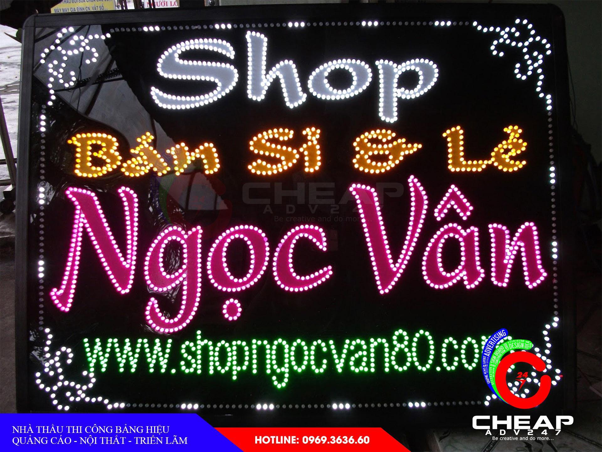 Ảnh làm bảng hiệu shop thời trang tại cheapadv247