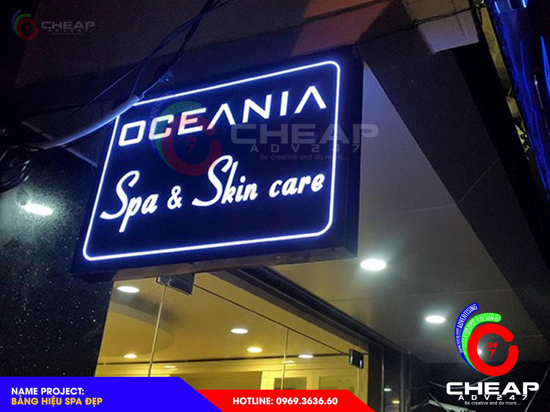 Làm bảng hiệu spa quận 2