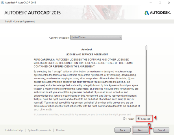 Download AutoCAD 2015 full crack mới nhất thành công 100% 4 Cài đặt
