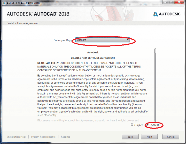 Download AutoCAD 2018 full crack bản cập nhật mới nhất 4 Cài đặt